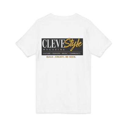 CleveStyle Magazine Logo V-Neck Tee — Build · Create · Be Seen
