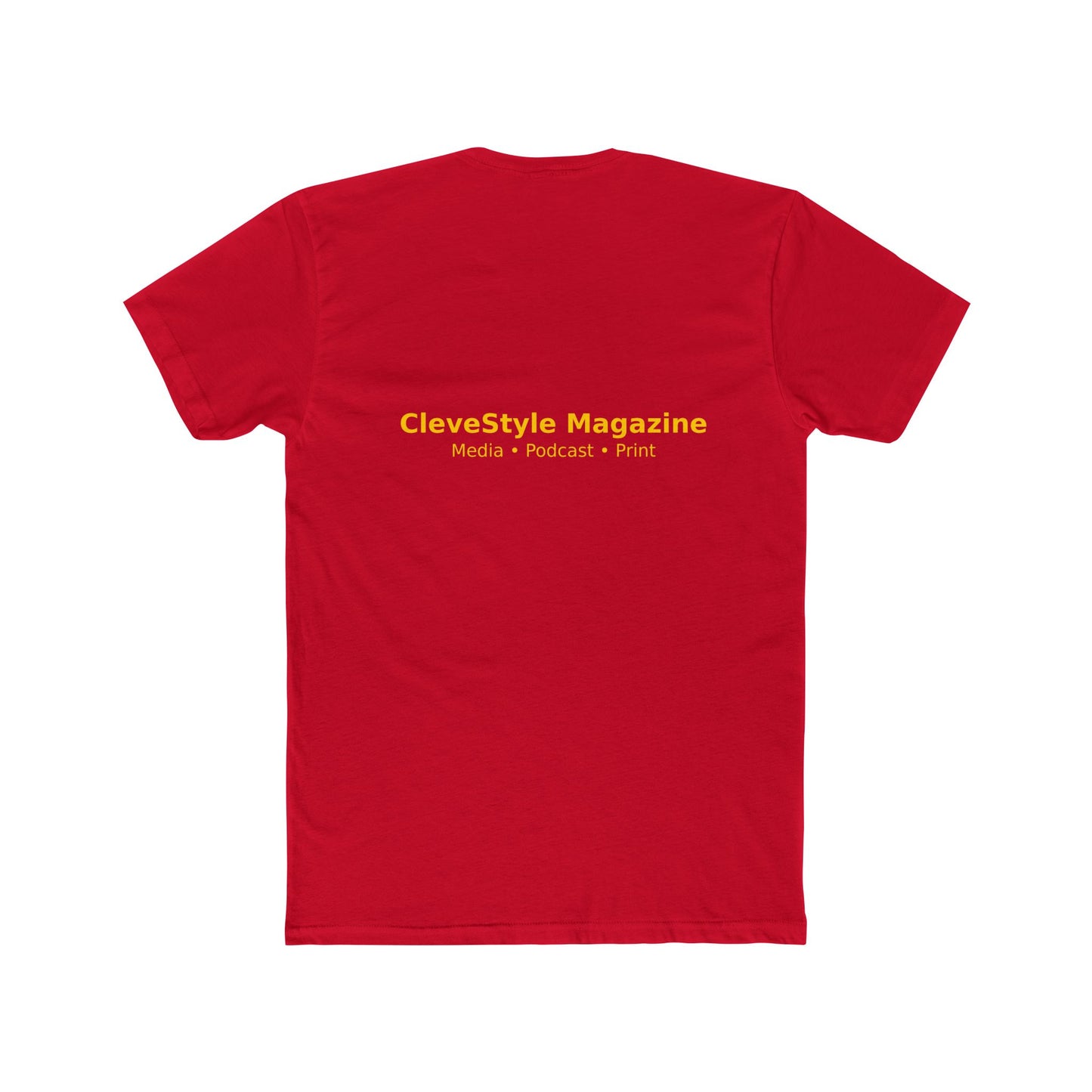Music Microphone T‑Shirt — "CleveStyle" Retro Gold Mic Graphic Tee