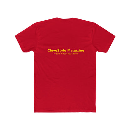 Music Microphone T‑Shirt — "CleveStyle" Retro Gold Mic Graphic Tee