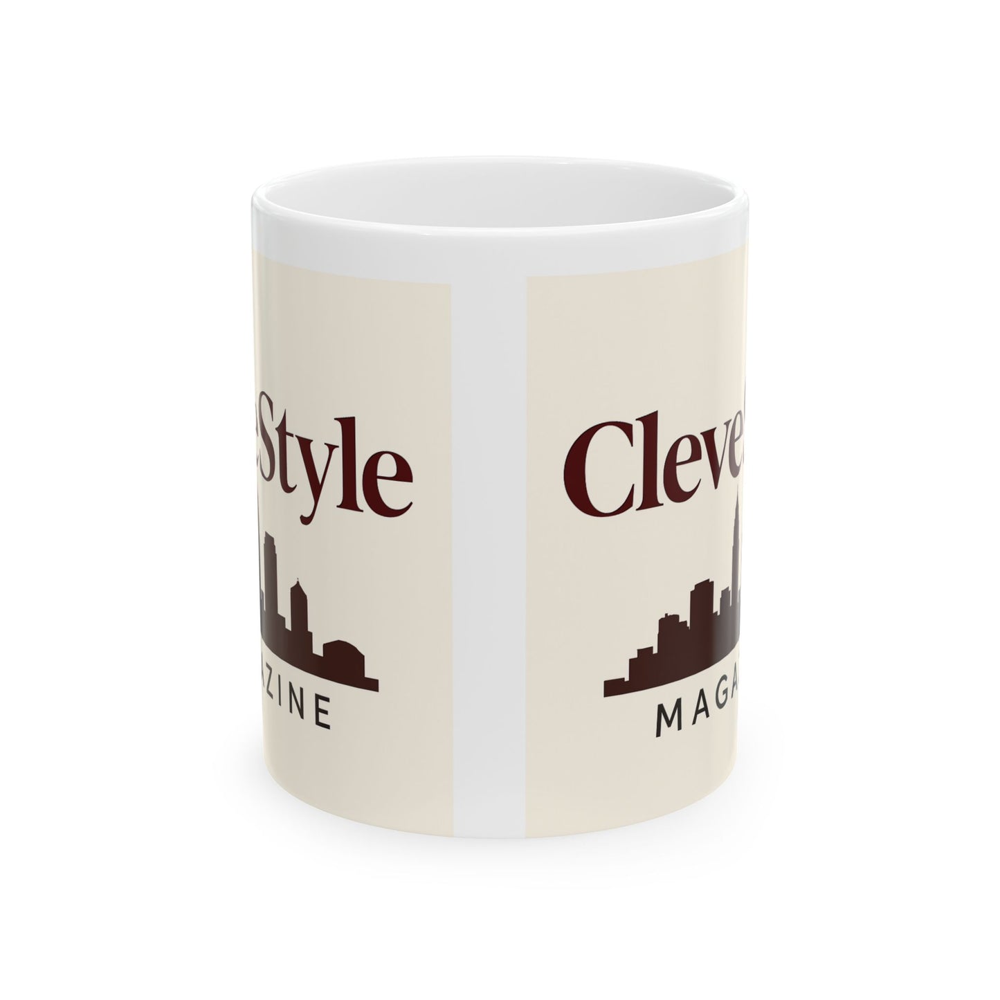 Cleveland Skyline Ceramic Mug, City Lover's Gift, Coffee Mug, Home Decor, Magazine Branding, Unique Souvenir, Office Accessories