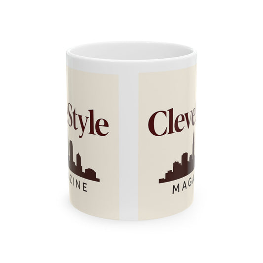 Cleveland Skyline Ceramic Mug, City Lover's Gift, Coffee Mug, Home Decor, Magazine Branding, Unique Souvenir, Office Accessories