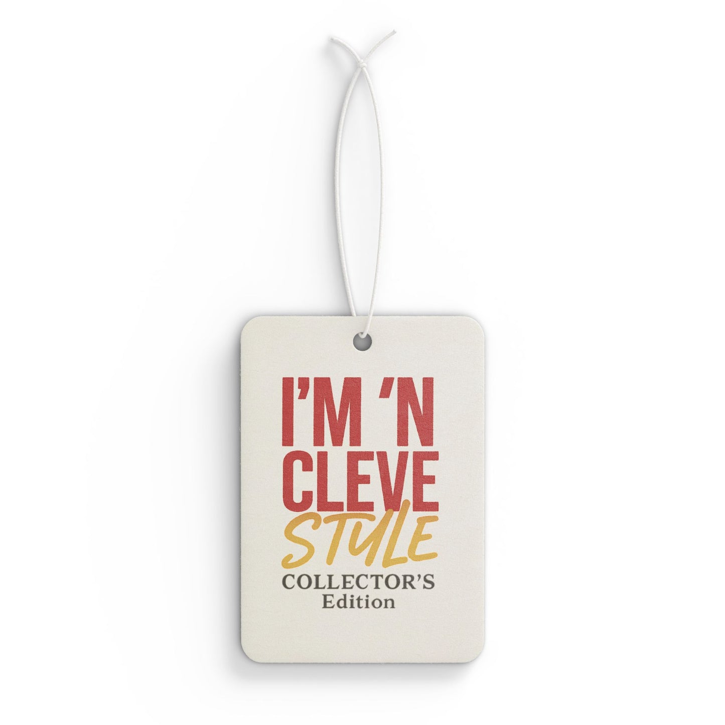 Car Air Freshener with 'I'm 'N Cleve Style' Design - Unique Aromatic Decor for Home and Auto, Collector's Edition, Gift for Friends, [...]