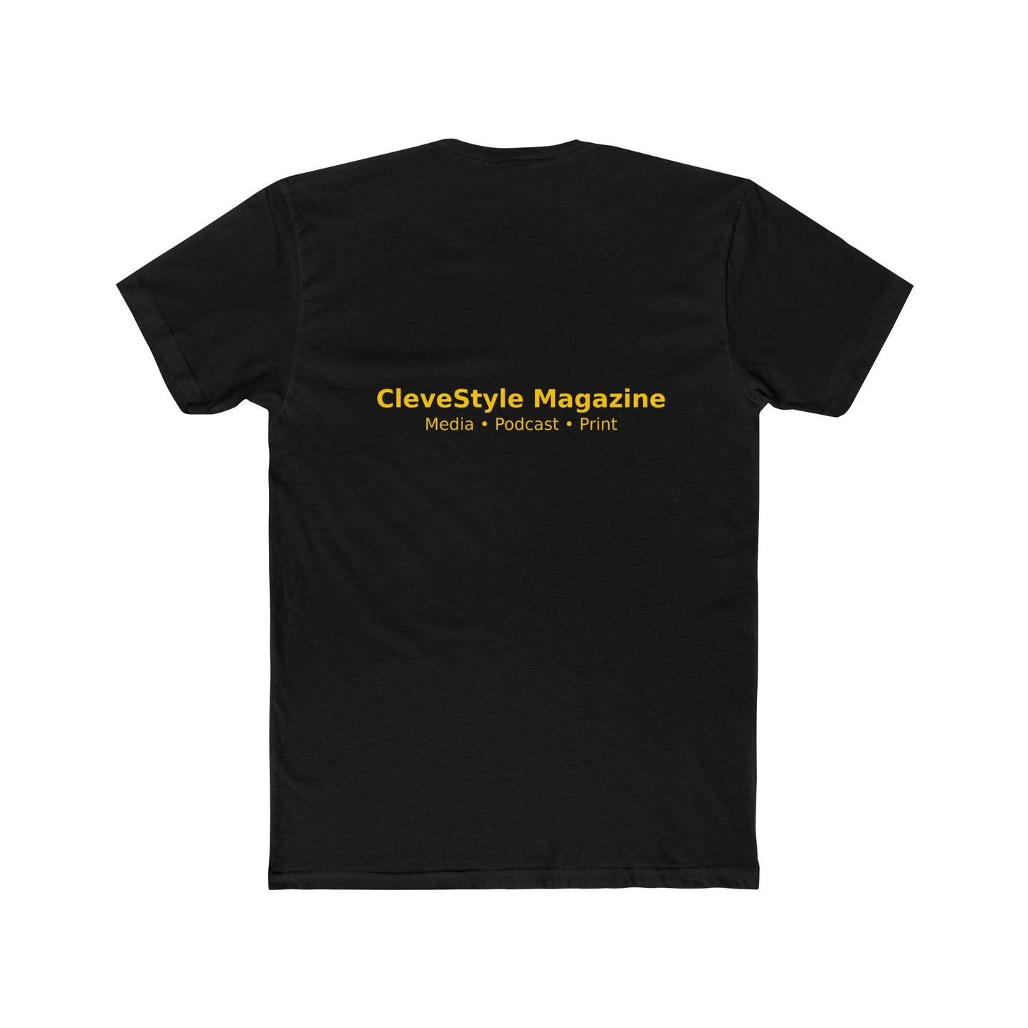 Music Microphone T‑Shirt — "CleveStyle" Retro Gold Mic Graphic Tee
