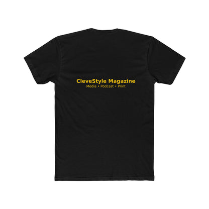 Music Microphone T‑Shirt — "CleveStyle" Retro Gold Mic Graphic Tee