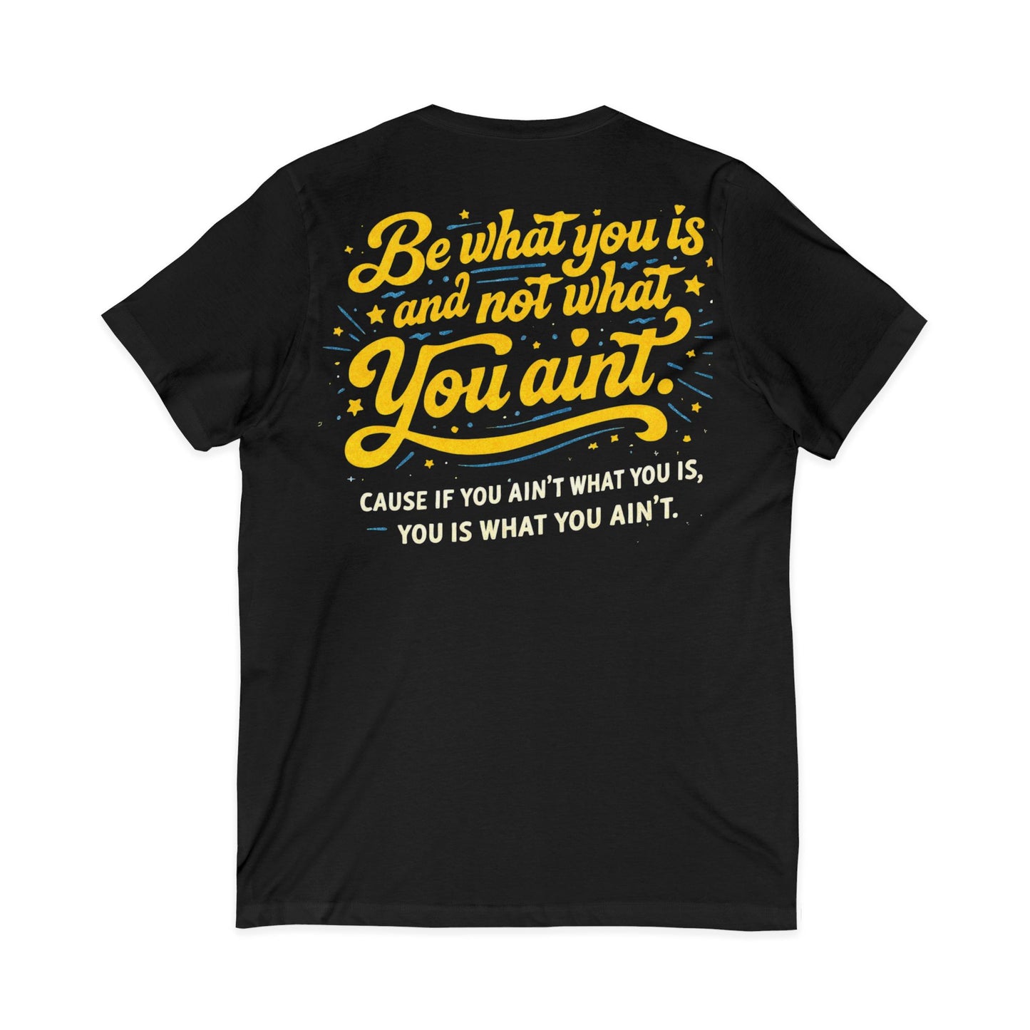 Unisex Jersey Short Sleeve V-Neck Tee