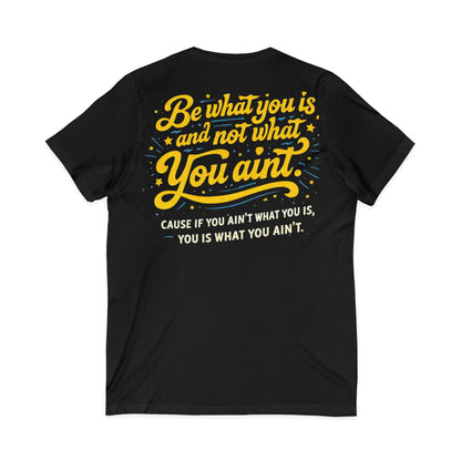 Unisex Jersey Short Sleeve V-Neck Tee