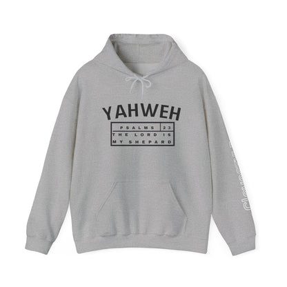 Yahweh Psalms 23 Hoodie – "The Lord is My Shepherd" Faith Sweatshirt