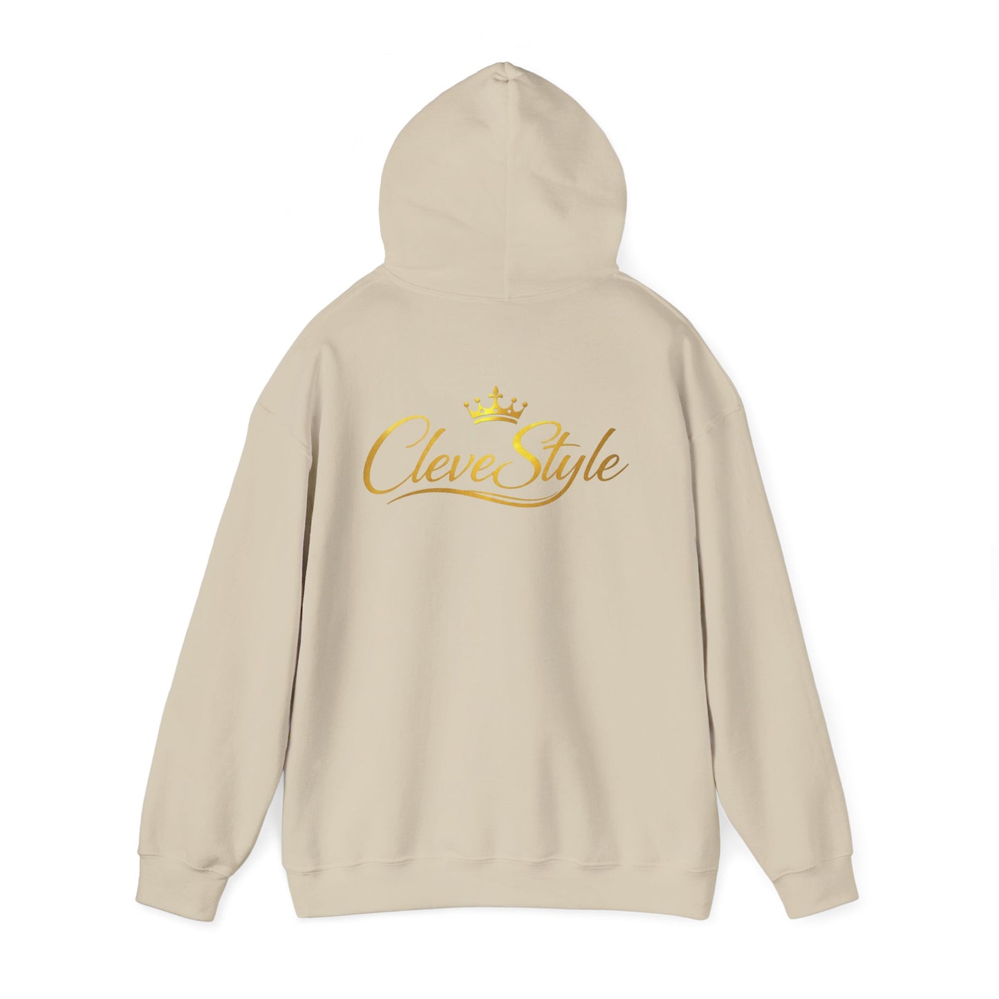 Copy of Clevestyle Gold Script Hoodie — Premium Logo Back Print