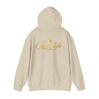 Copy of Clevestyle Gold Script Hoodie — Premium Logo Back Print