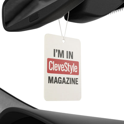 Trendy Car Air Freshener - I'm in CleveStyle Magazine, Cute Car Decor, Gift for Drivers, Fresh Scents for Cars