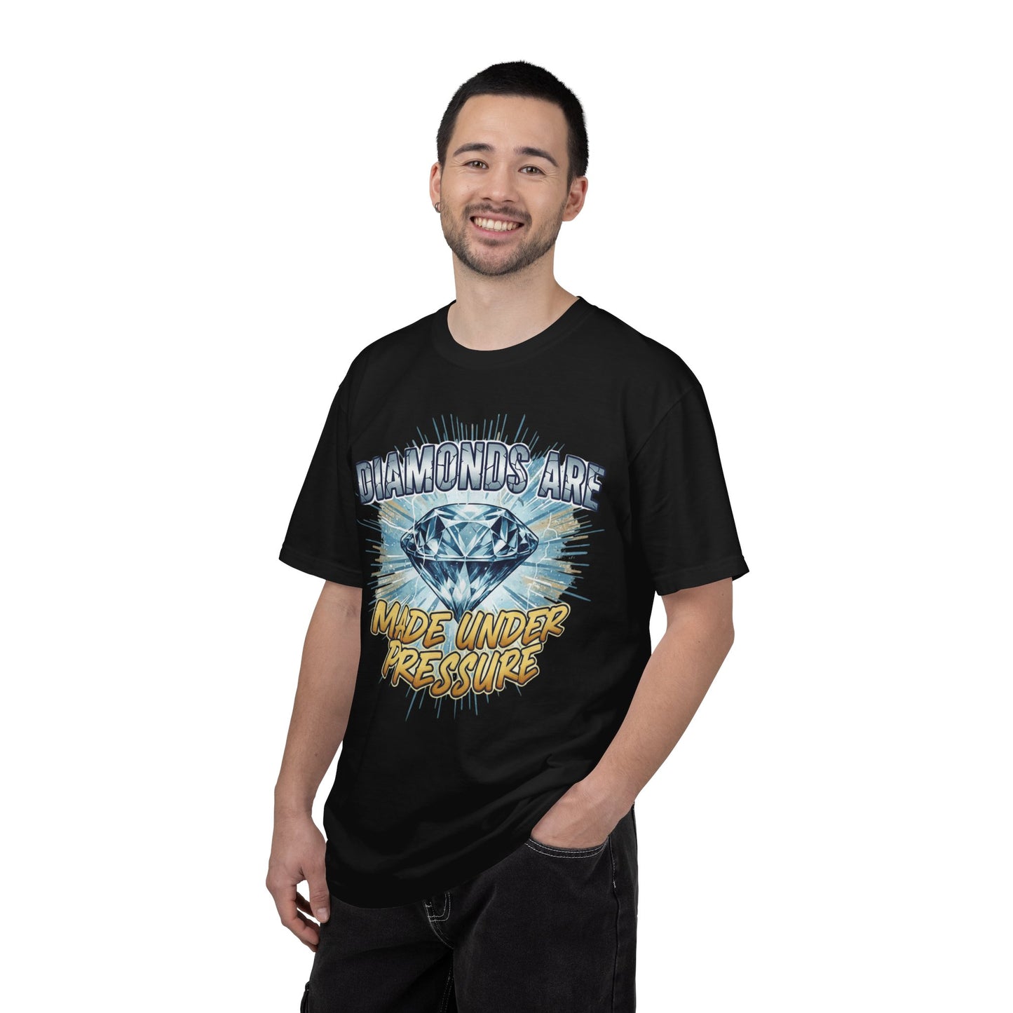 Diamonds Are Made Under Pressure T-Shirt — Inspirational Graphic Tee