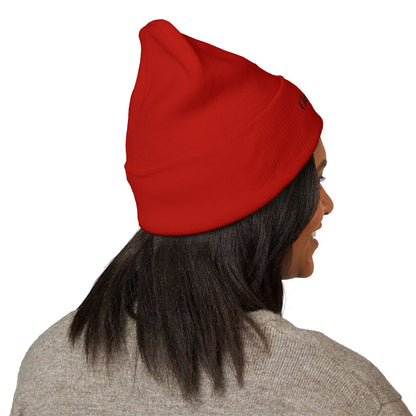 Classic Cuffed Beanie – Cozy Winter Accessory, Embroidered Gift, Fashion Beanie, Casual Headwear, Unisex Winterwear, Trendy Hat