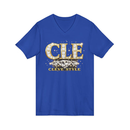 CLE 'Cleve Style' V-Neck Tee - Cleveland City Pride Graphic Shirt