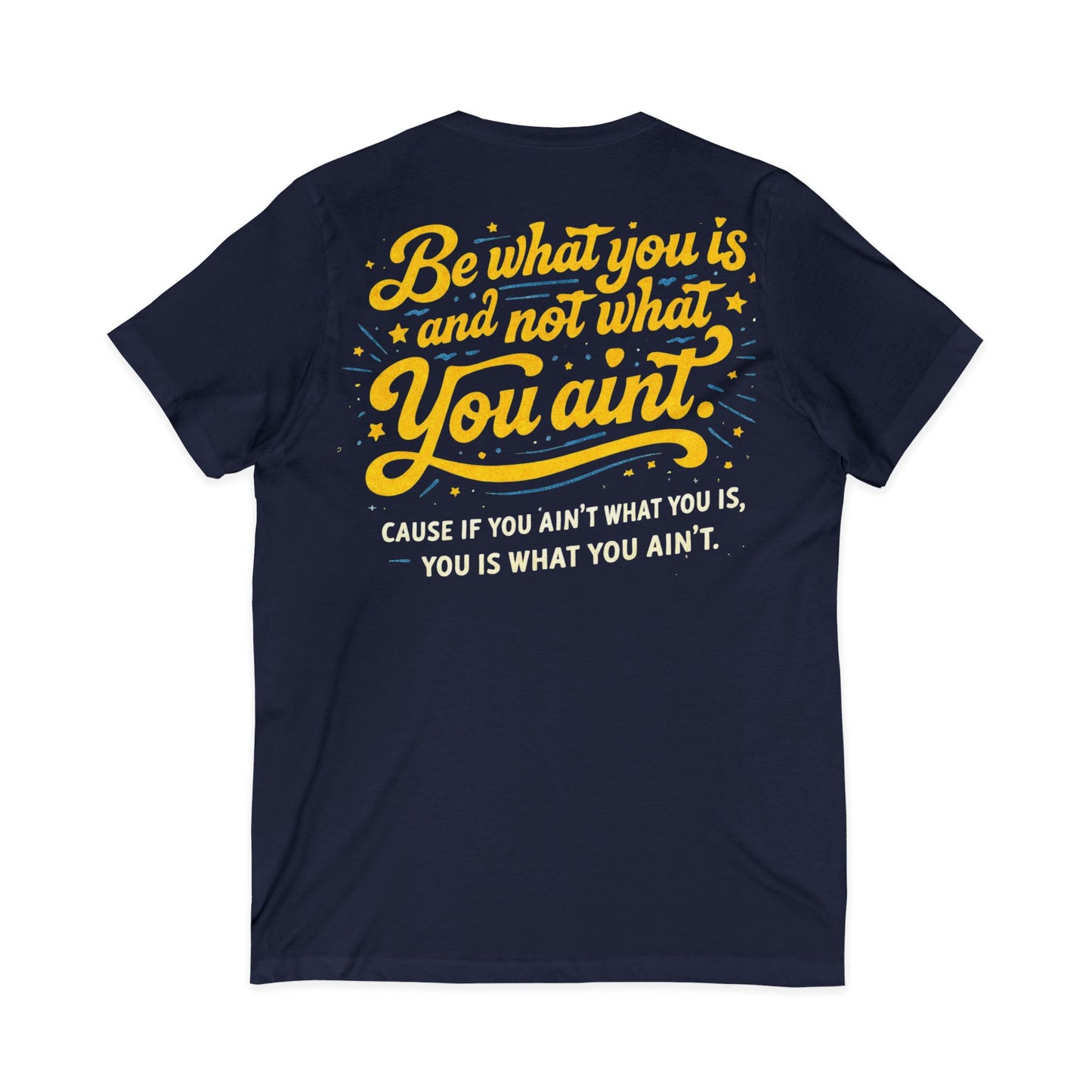 Unisex Jersey Short Sleeve V-Neck Tee