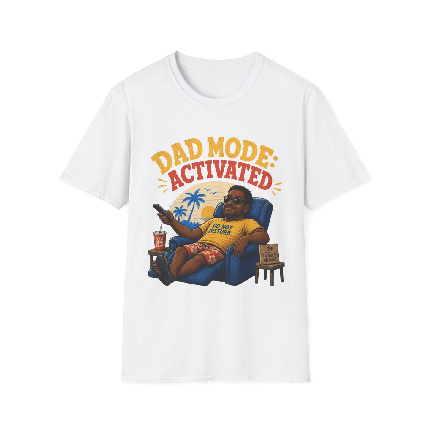 Dad Mode Activated T-Shirt – Funny Relaxed Father Graphic Tee