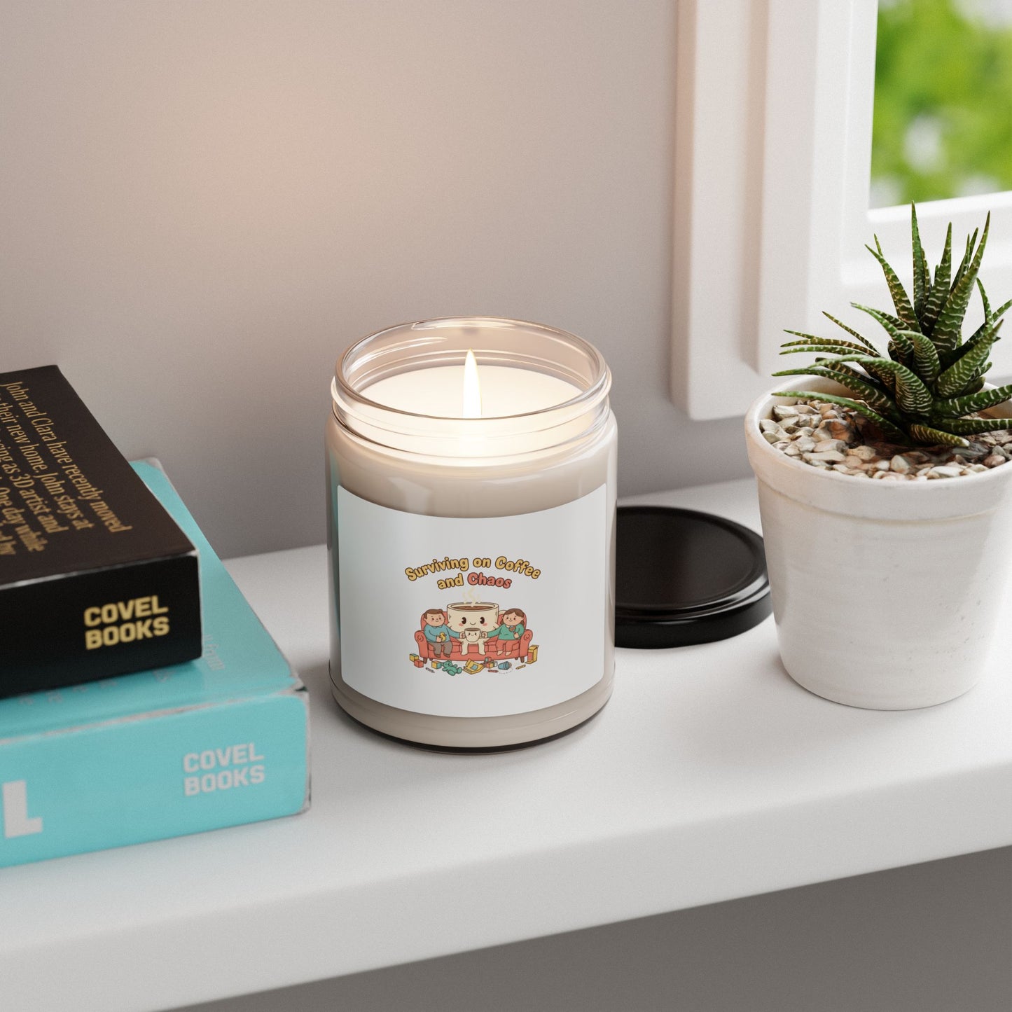 Surviving on Coffee and Chaos Candle | Scented Soy, Morning Chaos Humor
