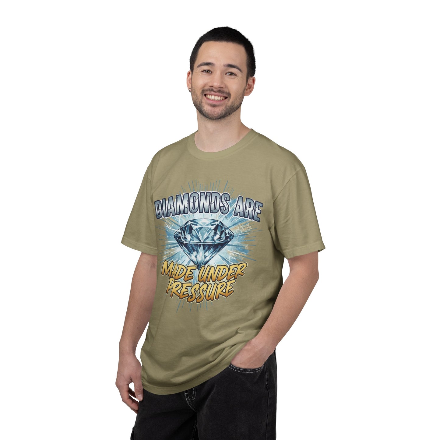 Diamonds Are Made Under Pressure T-Shirt — Inspirational Graphic Tee