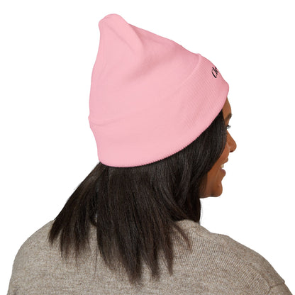 Classic Cuffed Beanie – Cozy Winter Accessory, Embroidered Gift, Fashion Beanie, Casual Headwear, Unisex Winterwear, Trendy Hat