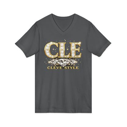 CLE 'Cleve Style' V-Neck Tee - Cleveland City Pride Graphic Shirt