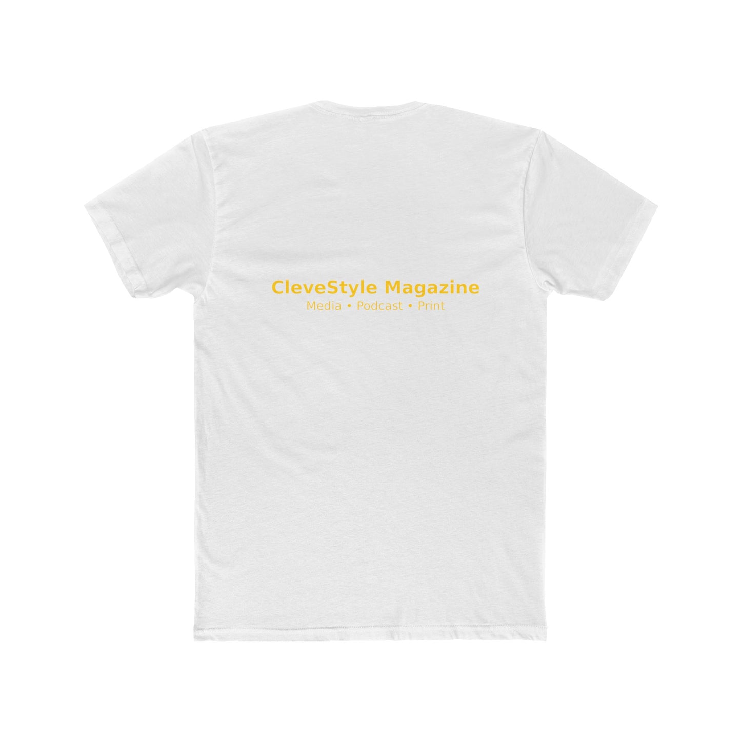 Music Microphone T‑Shirt — "CleveStyle" Retro Gold Mic Graphic Tee