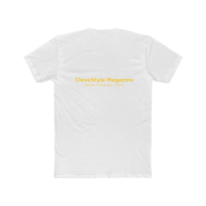 Music Microphone T‑Shirt — "CleveStyle" Retro Gold Mic Graphic Tee