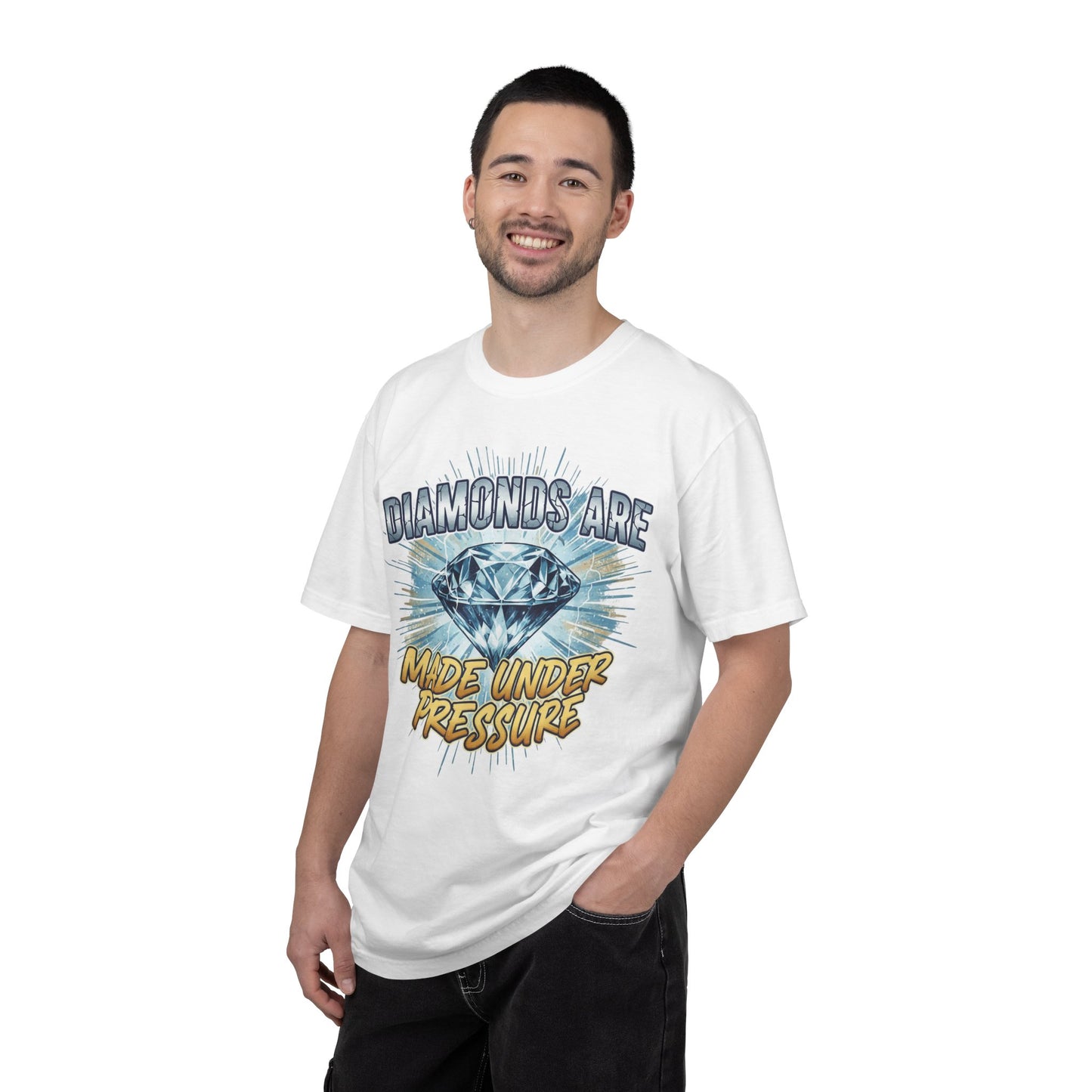 Diamonds Are Made Under Pressure T-Shirt — Inspirational Graphic Tee