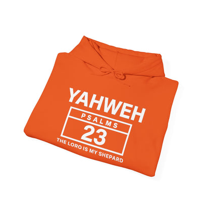 YAHWEH Psalms 23 Hoodie — "The Lord Is My Shepard" Christian Faith Sweatshirt