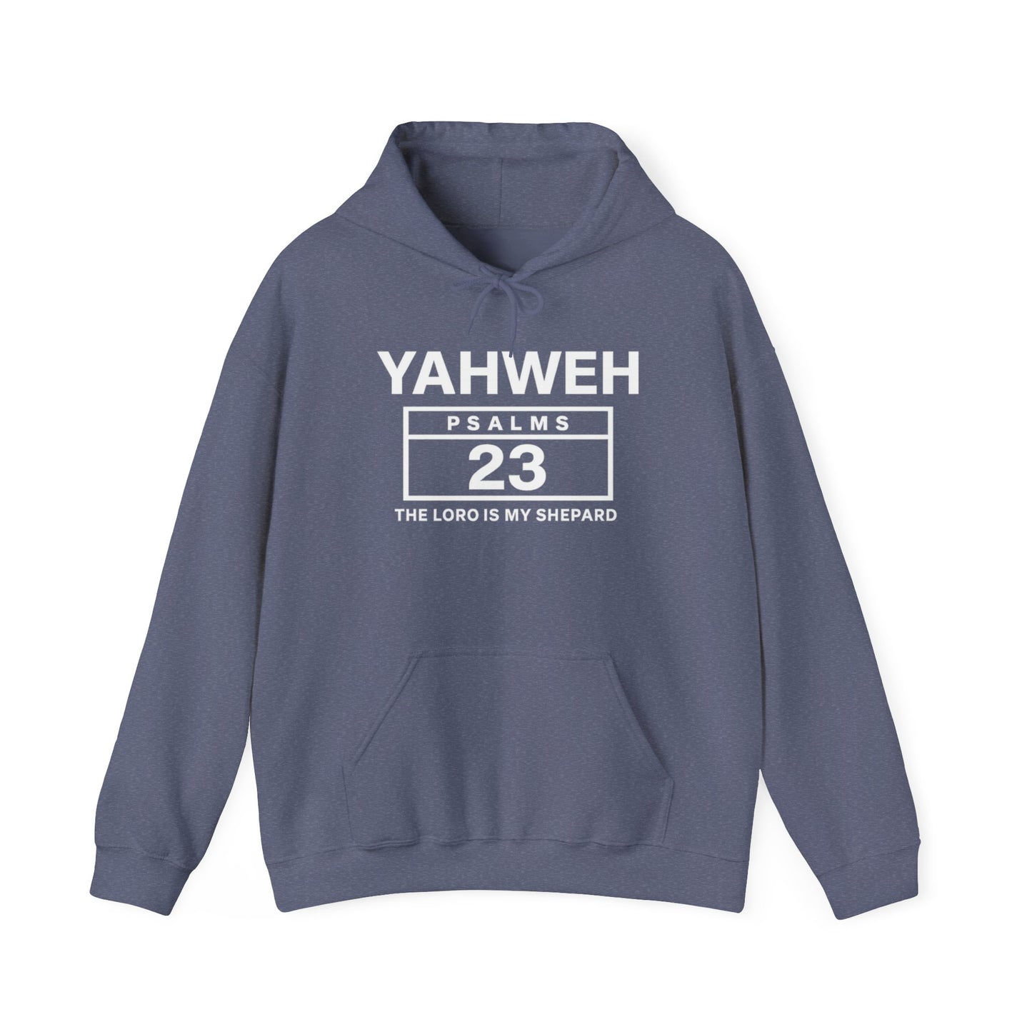 YAHWEH Psalms 23 Hoodie — "The Lord Is My Shepard" Christian Faith Sweatshirt