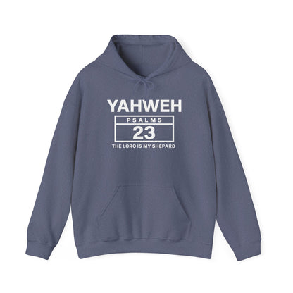 YAHWEH Psalms 23 Hoodie — "The Lord Is My Shepard" Christian Faith Sweatshirt