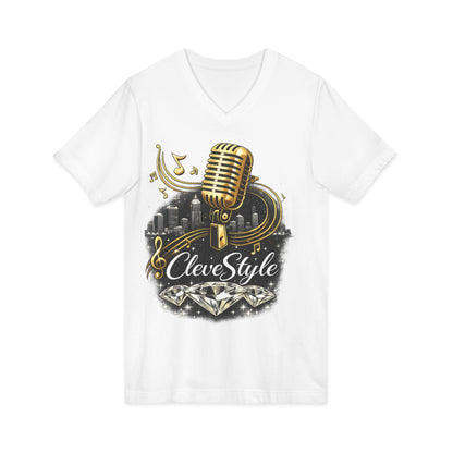 Cleveland Music Vintage Microphone V-Neck Tee