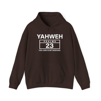 YAHWEH Psalms 23 Hoodie — "The Lord Is My Shepard" Christian Faith Sweatshirt