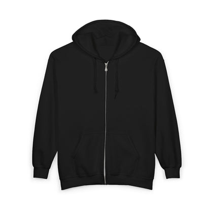 CleveStyle Zip Hoodie — Gold Crown Script Full-Zip Hooded Sweatshirt