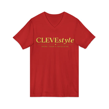 Unisex Jersey Short Sleeve V-Neck Tee