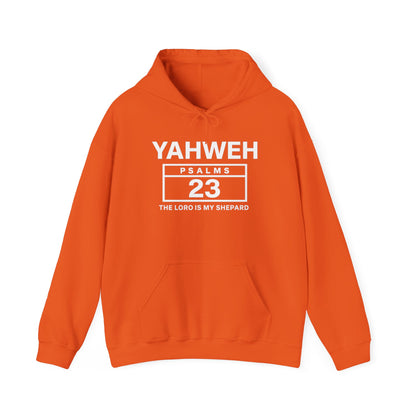 YAHWEH Psalms 23 Hoodie — "The Lord Is My Shepard" Christian Faith Sweatshirt