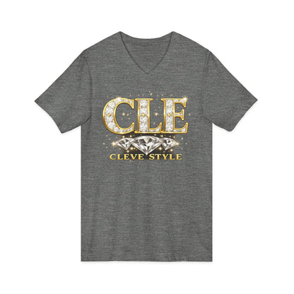 CLE 'Cleve Style' V-Neck Tee - Cleveland City Pride Graphic Shirt