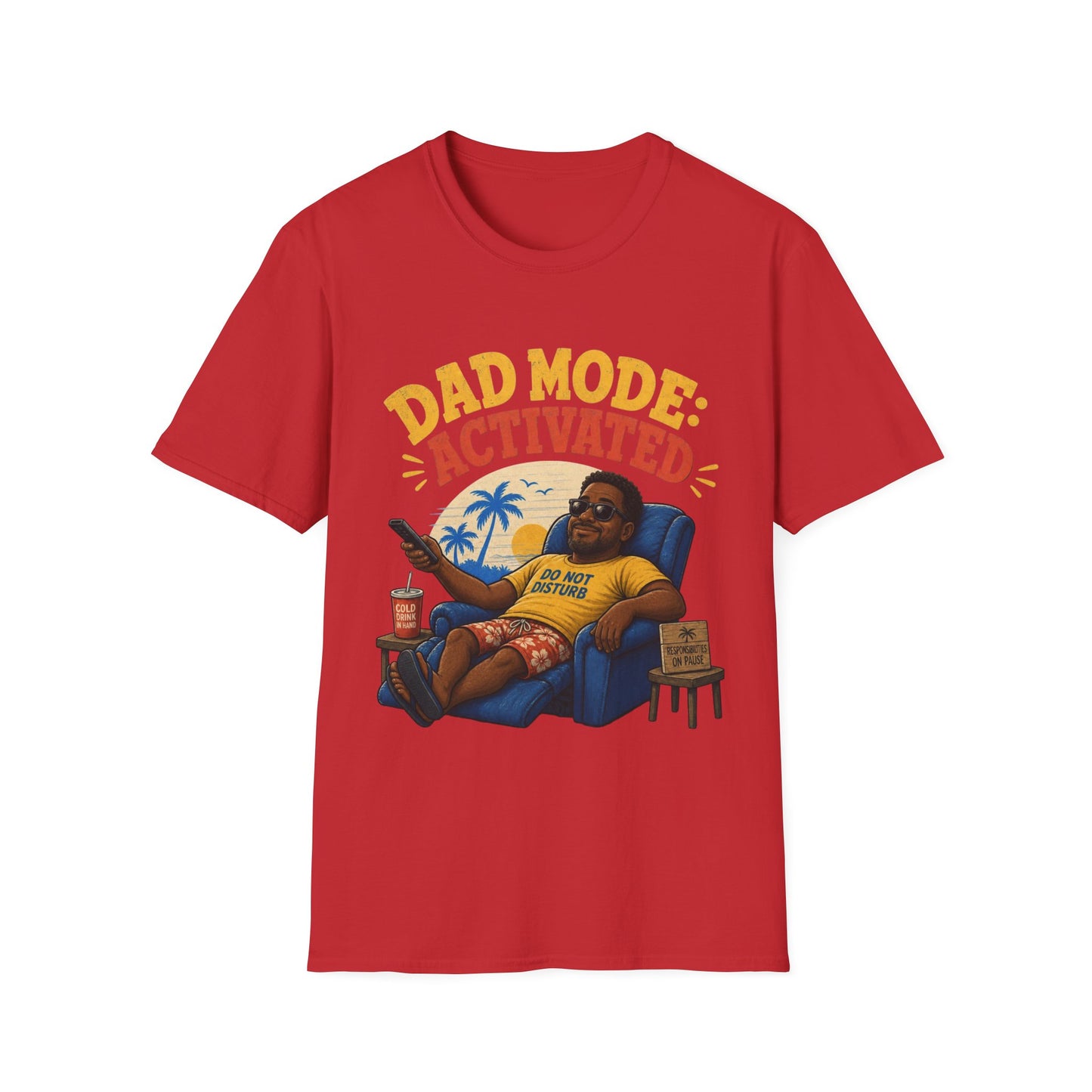 Dad Mode Activated T-Shirt – Funny Relaxed Father Graphic Tee