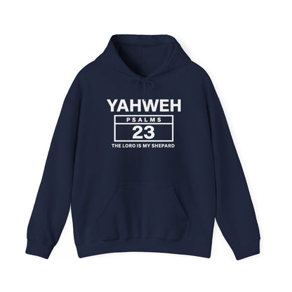 YAHWEH Psalms 23 Hoodie — "The Lord Is My Shepard" Christian Faith Sweatshirt