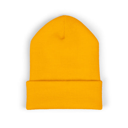 Classic Cuffed Beanie – Cozy Winter Accessory, Embroidered Gift, Fashion Beanie, Casual Headwear, Unisex Winterwear, Trendy Hat