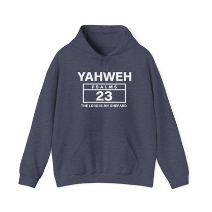YAHWEH Psalms 23 Hoodie — "The Lord Is My Shepard" Christian Faith Sweatshirt