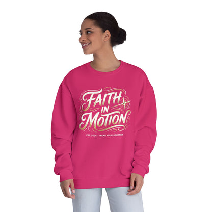 Crewneck Sweatshirt — 'Faith Over Fear' Gold Script Pullover