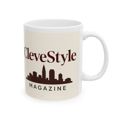 Cleveland Skyline Ceramic Mug, City Lover's Gift, Coffee Mug, Home Decor, Magazine Branding, Unique Souvenir, Office Accessories