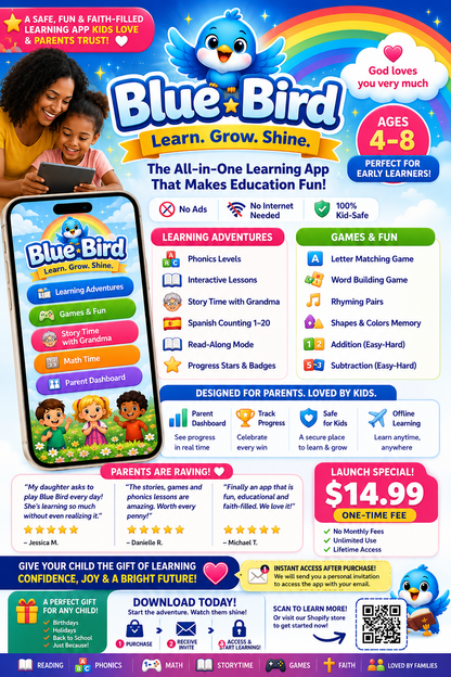 Blue Bird Learning App- Learn * Grow* Shine