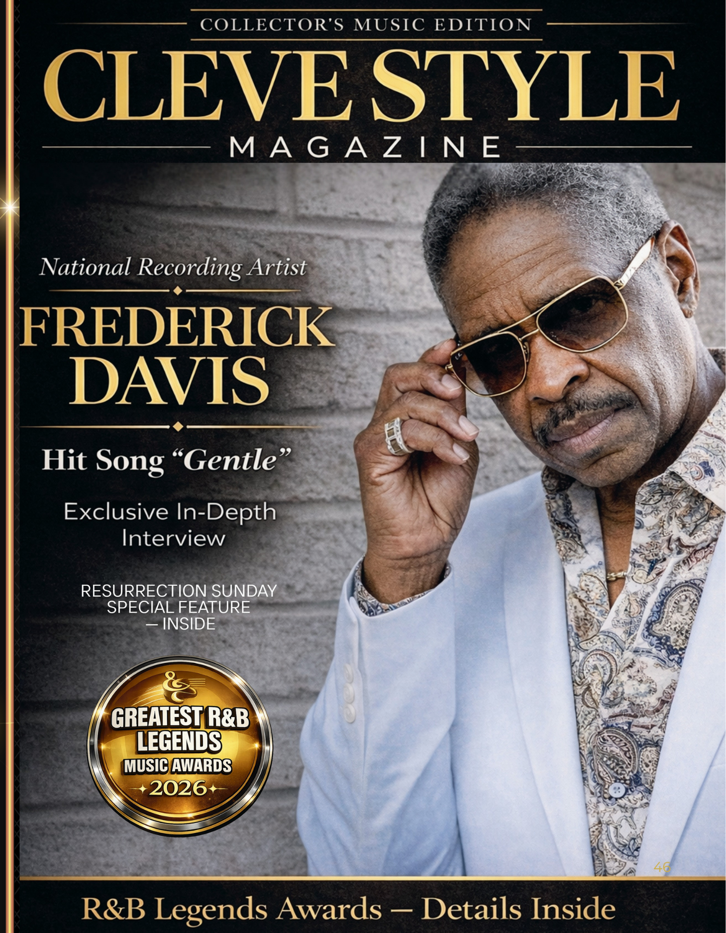 CleveStyle Magazine Collectors  Edition -Featuring  "Cleveland's Own " National Recording Artist"- Frederick Davis