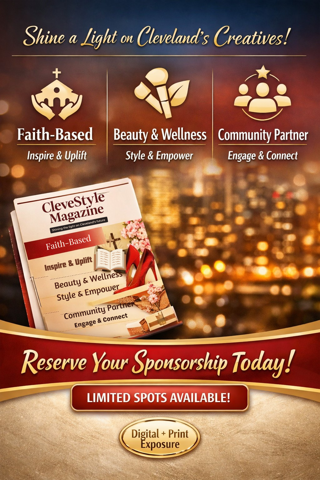 CleveStyle Magazine — Faith & Beauty, Community partners- Sponsorship Packages